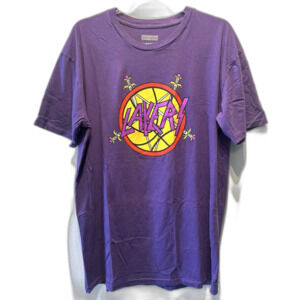 KINGSWELL DIRTSQID: Purple+Yellow LAKERS BASKETBALL Size XL Tee